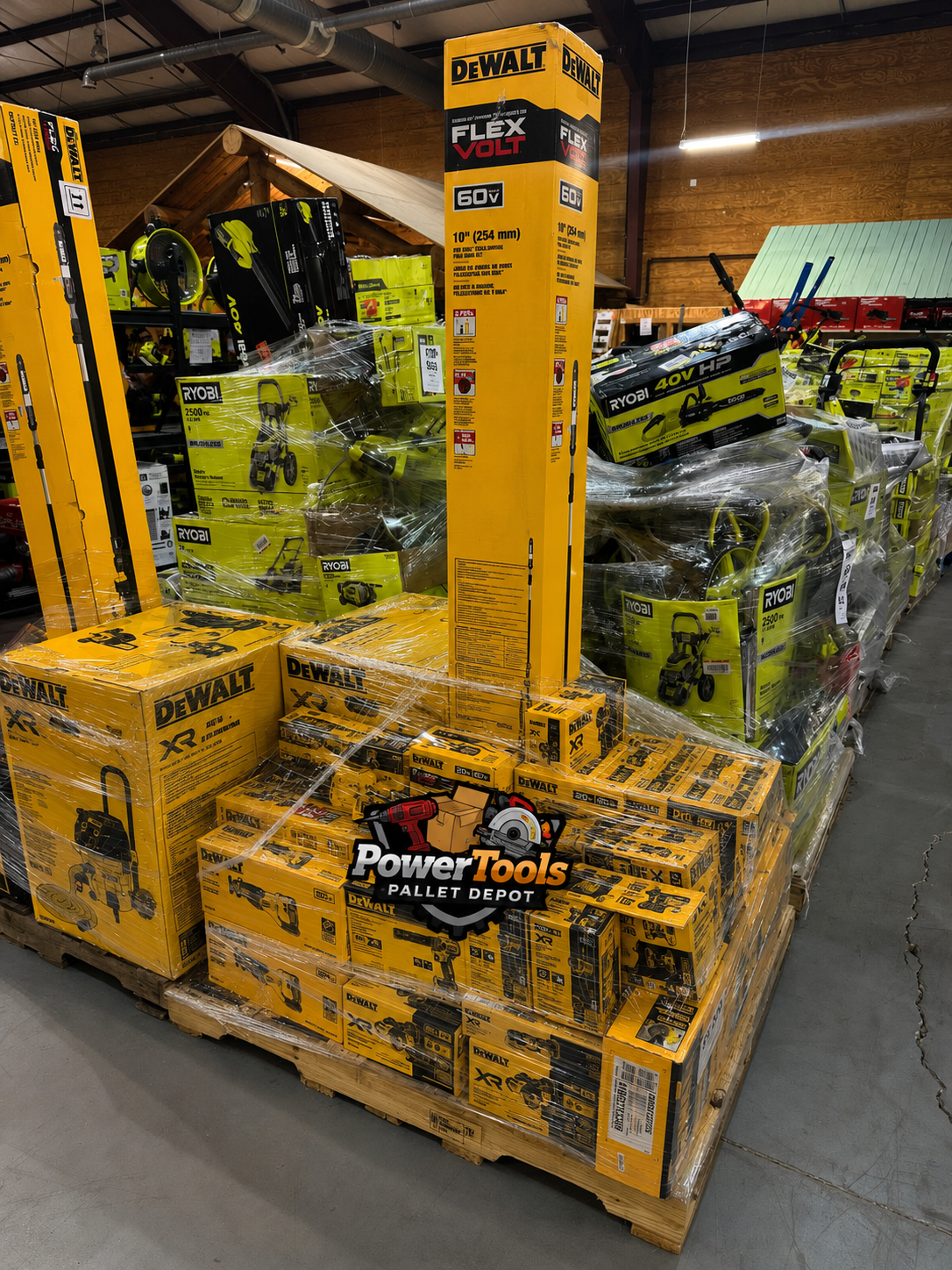 DeWalt FLEXVOLT 20V / 60V Power Tools Pallet – Grade A – 50+ Units