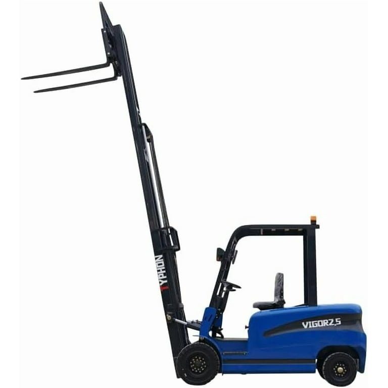 2025 TYPHON Vigor 2.5 Blue Electric Forklift – 2.5 Ton Lift Truck Jitney Hi-Lo - Image 9