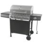 Master Forge Large 718-Sq.In Stainless steel and black 6 -Burner Liquid Propane Gas Grill 1 -Side Burner