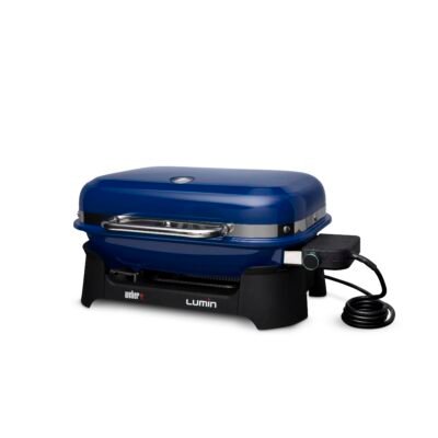 Weber Lumin Full Size 1560 -Watt Deep Ocean Blue Electric Grill