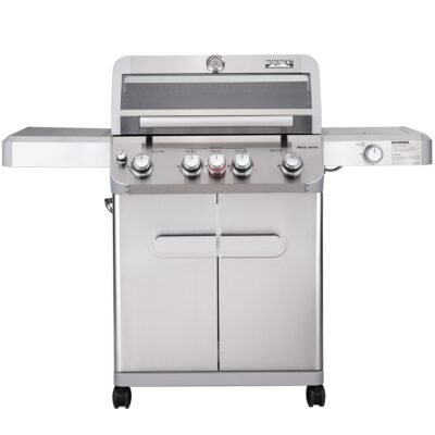 Monument Mesa 405BZ Stainless Steel 5 -Burner Infrared Liquid Propane Gas Grill 1 -Side Burner
