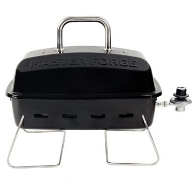 Master Forge Small 177-Sq. in Black Portable Liquid propane Grill