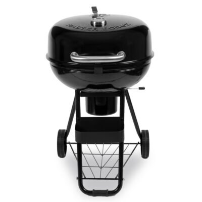 Master Forge Medium 540-Sq.In 22.17-in W Black Porcelain Coated Kettle Charcoal Grill