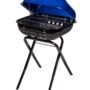 Americana 21.25-in W Ocean Blue Kettle Charcoal Grill